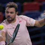 Stan Wawrinka, ici à Shanghai la semaine passée, a réussi son entrée au tournoi de Stockholm. KEYSTONE/AP/Andy Wong